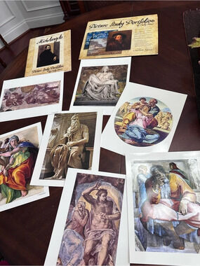 Simply Charlotte Mason Michelangelo Picture Study Portfolio Art Education Set